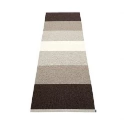 Pappelina Kim Dark Brown Plastic Rug