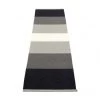 Pappelina Kim Black Plastic Rug