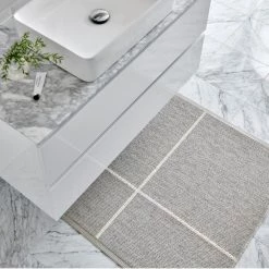 Pappelina Fred Linen & Vanilla Runner Rug