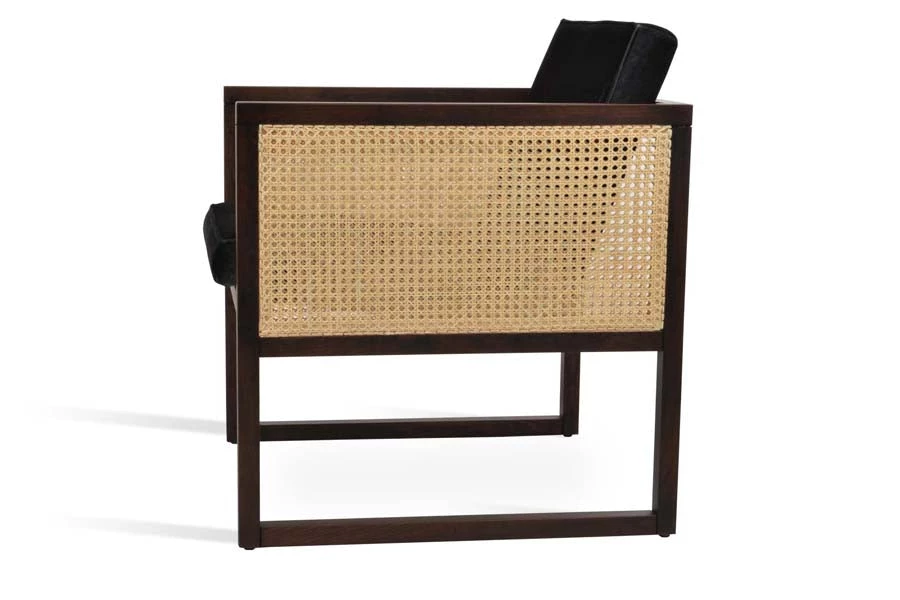 SohoConcept Cube Wood Wicker Lounge Armchair 8 SohoConcept Cube Wood Wicker Lounge Armchair