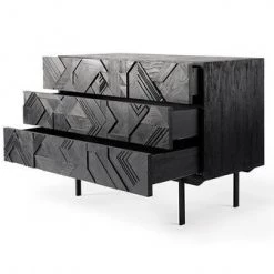 Ethnicraft Graphic Teak Black Chest Of Drawers Modern Bedroom 12 Ethnicraft Graphic Teak Black Chest Of Drawers Modern Bedroom