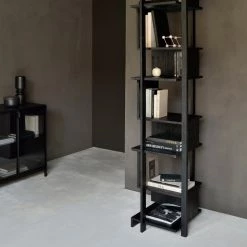 Ethnicraft Teak Abstract Black Column