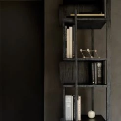 Ethnicraft Teak Abstract Black Column