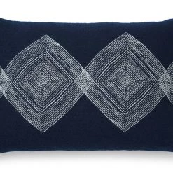 Ethnicraft Linear Diamonds Lumbar Cushion Accent Pillows/Throws