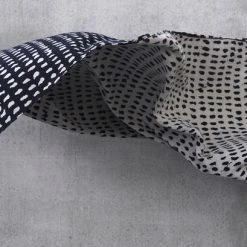 Ethnicraft Accent Pillows/Throws Dots Navy Throw