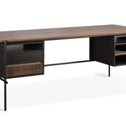 Ethnicraft Oscar Teak Desk With 2 Drawers