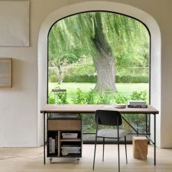 Ethnicraft Oscar Teak Desk With 2 Drawers