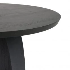 Ethnicraft Oblic Teak Black Varnished Side Table