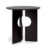 Ethnicraft Cove Teak Black Varnished Side Table 1 Ethnicraft Cove Teak Black Varnished Side Table