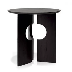 Ethnicraft Cove Teak Black Varnished Side Table