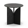 Ethnicraft Fin Teak Black Varnished Side Table