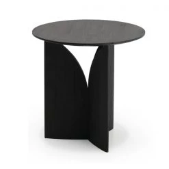 Ethnicraft Fin Teak Black Varnished Side Table 13 Ethnicraft Fin Teak Black Varnished Side Table