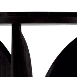 Ethnicraft Fin Teak Black Varnished Side Table 15 Ethnicraft Fin Teak Black Varnished Side Table