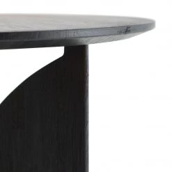 Ethnicraft Fin Teak Black Varnished Side Table 12 Ethnicraft Fin Teak Black Varnished Side Table