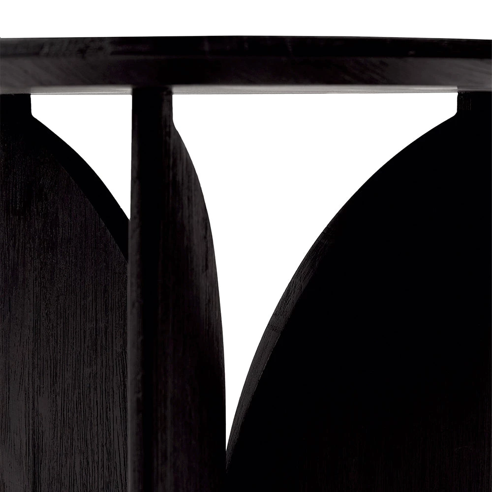 Ethnicraft Fin Teak Black Varnished Side Table 5 Ethnicraft Fin Teak Black Varnished Side Table