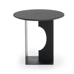 Ethnicraft Arc Teak Black Varnished Side Table