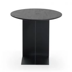 Ethnicraft Arc Teak Black Varnished Side Table