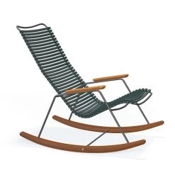 Houe Click Rocking Chair With Bamboo Armrests And Runners Accent Chairs