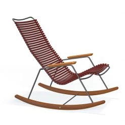 Houe Click Rocking Chair With Bamboo Armrests And Runners Accent Chairs