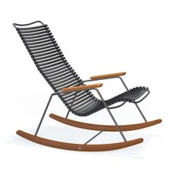 Houe Click Rocking Chair With Bamboo Armrests And Runners Accent Chairs
