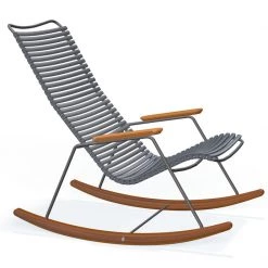 Houe Click Rocking Chair With Bamboo Armrests And Runners Accent Chairs