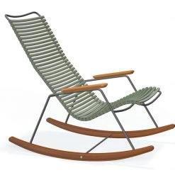 Houe Click Rocking Chair With Bamboo Armrests And Runners Accent Chairs
