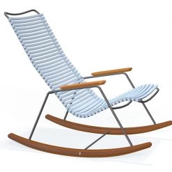 Houe Click Rocking Chair With Bamboo Armrests And Runners Accent Chairs