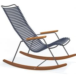 Houe Click Rocking Chair With Bamboo Armrests And Runners Accent Chairs