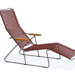 Houe Click Sunlounger With Bamboo Armrests Sunloungers & Daybeds