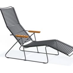 Houe Click Sunlounger With Bamboo Armrests Sunloungers & Daybeds