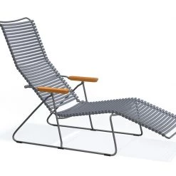 Houe Click Sunlounger With Bamboo Armrests Sunloungers & Daybeds