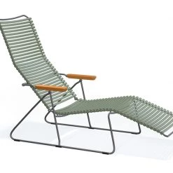 Houe Click Sunlounger With Bamboo Armrests Sunloungers & Daybeds