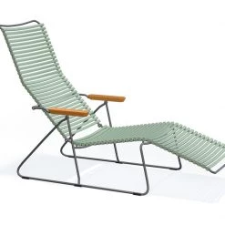 Houe Click Sunlounger With Bamboo Armrests Sunloungers & Daybeds