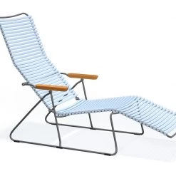 Houe Click Sunlounger With Bamboo Armrests Sunloungers & Daybeds