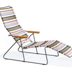 Houe Click Sunlounger With Bamboo Armrests Sunloungers & Daybeds