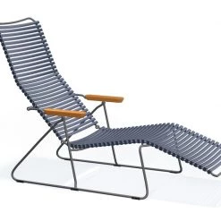 Houe Click Sunlounger With Bamboo Armrests Sunloungers & Daybeds