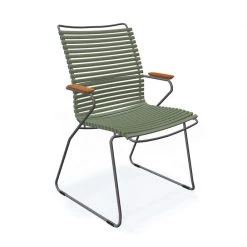 Houe Click Tall Dining Chair With Bamboo Armrests