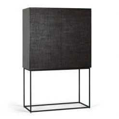 Ethnicraft Grooves Teak Varnished Storage Cupboard