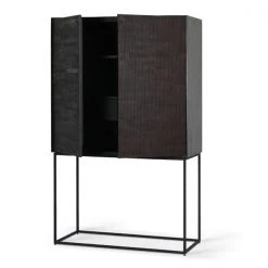 Ethnicraft Grooves Teak Varnished Storage Cupboard