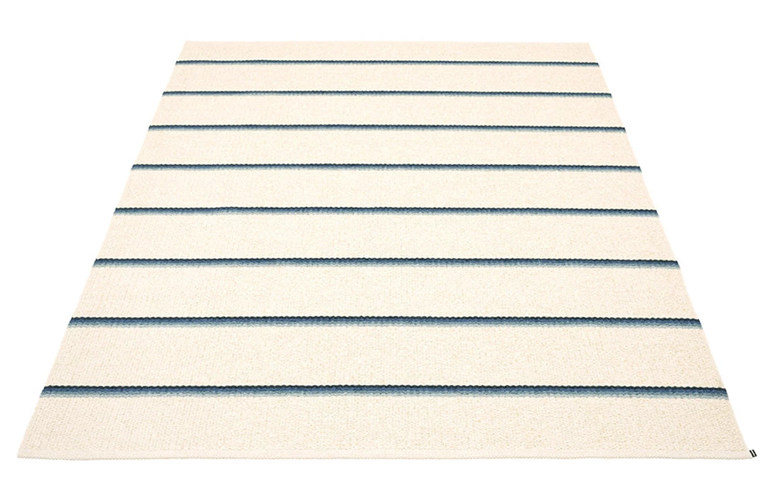 Pappelina Olle Blue & Vanilla Runner Rug 12 Pappelina Olle Blue & Vanilla Runner Rug