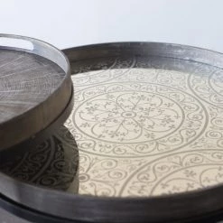Ethnicraft Moroccan Frost Mirror Round Tray