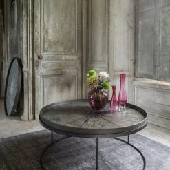 Ethnicraft Round Tray Coffee Table