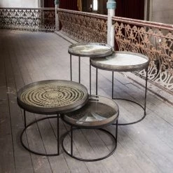 Ethnicraft Round Tray Coffee Table