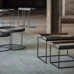 Ethnicraft Tray Coffee Table Set