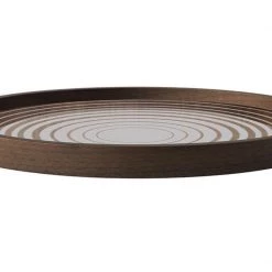 Ethnicraft Cream Circles Glass Valet Tray
