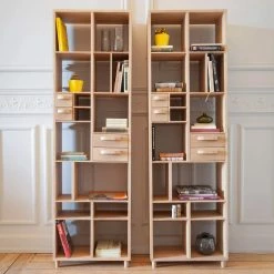 Ethnicraft Marius Oak Pirouette Book Rack Modern Office