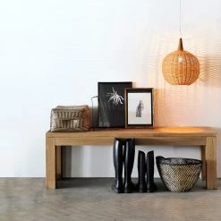 Ethnicraft Straight Oak Bench