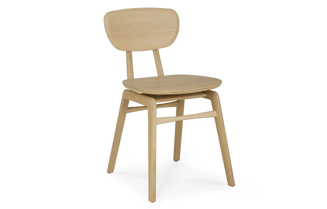 Ethnicraft Modern Dining Oak Pebble Dining Chair 3 Ethnicraft Modern Dining Oak Pebble Dining Chair