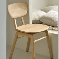 Ethnicraft Modern Dining Oak Pebble Dining Chair 16 Ethnicraft Modern Dining Oak Pebble Dining Chair