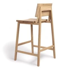 Ethnicraft Bar & Counter Stools N3 Kitchen Oak Counter Stool